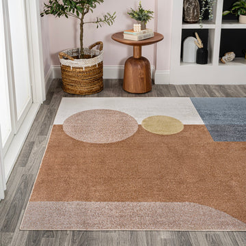Slinger Modern Kids & Novelty Collage Machine-washable Area Rug